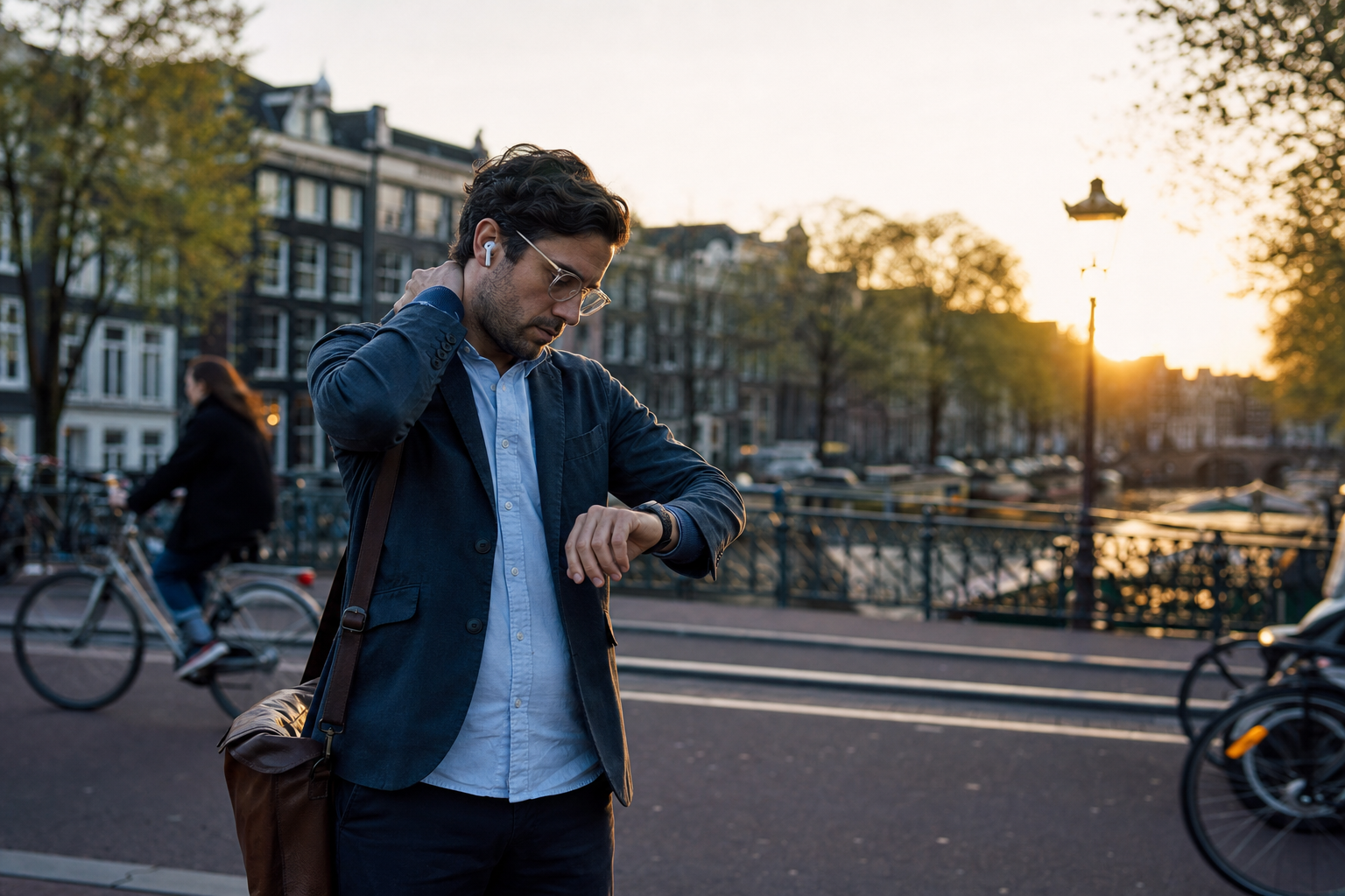 Persoon doet ademhalingsoefeningen voor stressvermindering