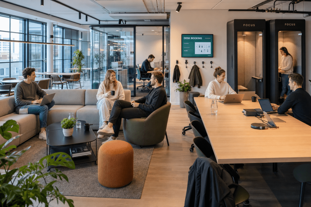 Hoe richt je een kantoor in dat hybride werken ondersteunt zonder in te leveren op teamgevoel en&nbsp;concentratie?