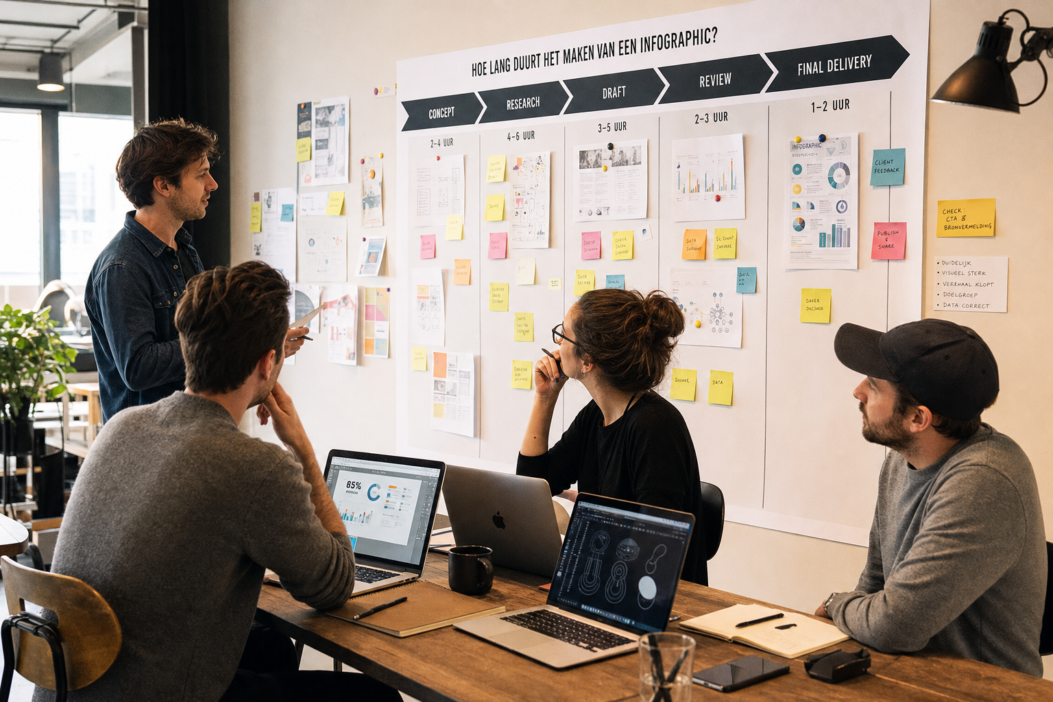 Infographic laten maken proces